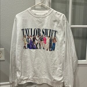 Taylor Swift white graphic sweatshirt size Medium